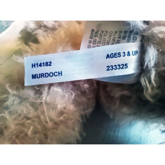 Ganz Plush Bear Orange Ribbon Murdoch Tan 12 Inch Stuffed Animal Vintage H14182 - Picture 8 of 12